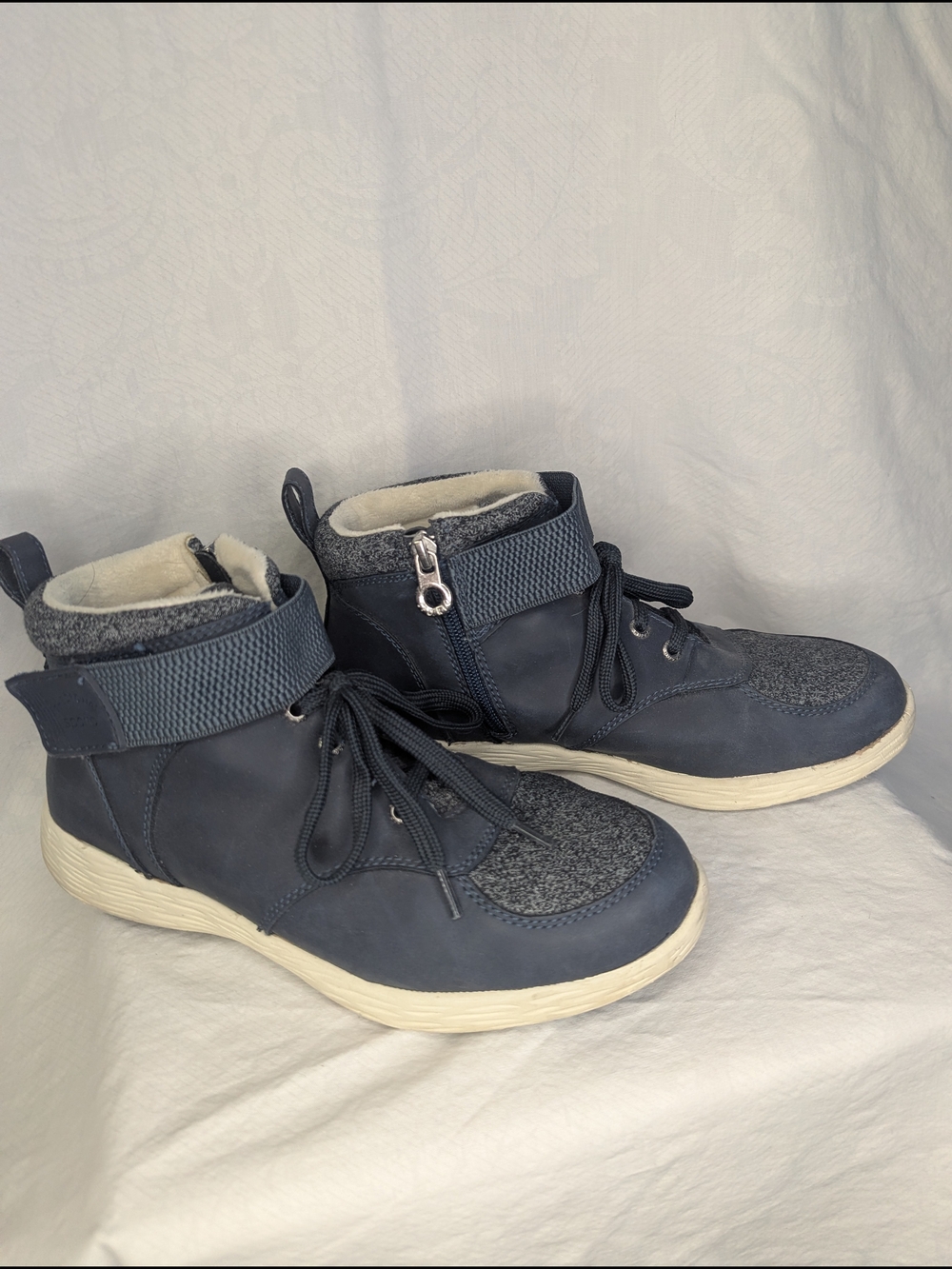 🌈Sporto Navy Gray High-Top Sneakers - Picture 6 of 10